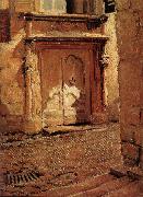 Grant Wood At the Gate Spain oil painting artist